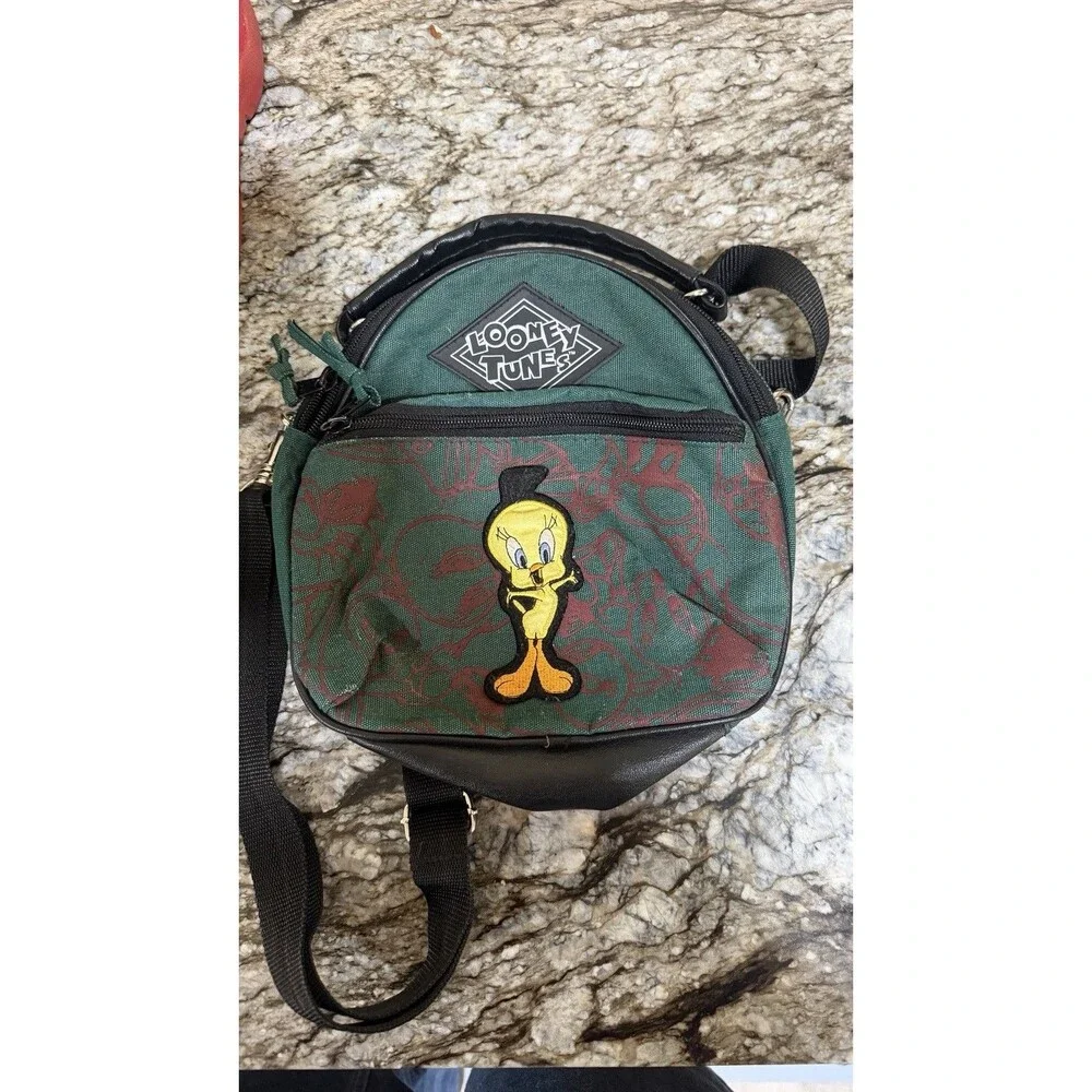 Vintage 1995 Looney Tunes Tweety Bird Mini Bag Vtg Convertible USA 90s Cartoons